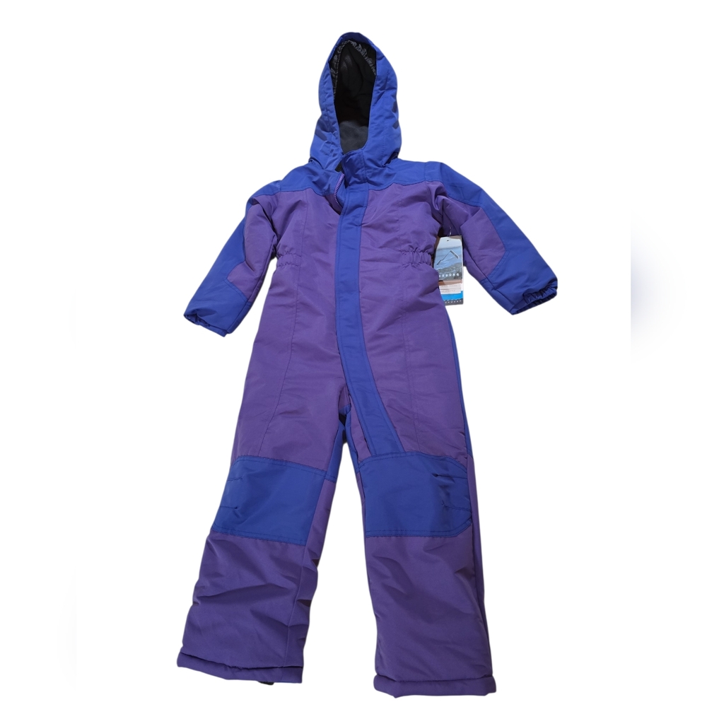 Kids Purple & Blue Insulated Snow Suit - Brand